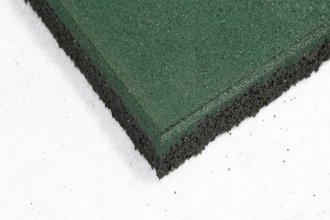 Perforated rubber floor mat connector connection