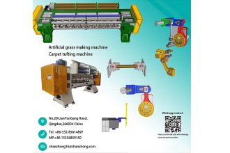 SHANZHONG Automatic Artificial Grass Tufting Machine Sports Grass Production Line
