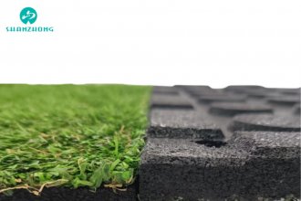 Rubber Mat Plus Artificial Turf  