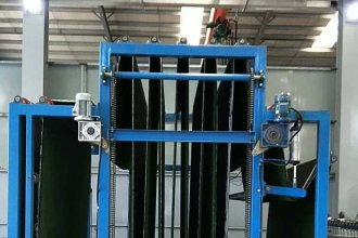 Turf backing drying production line