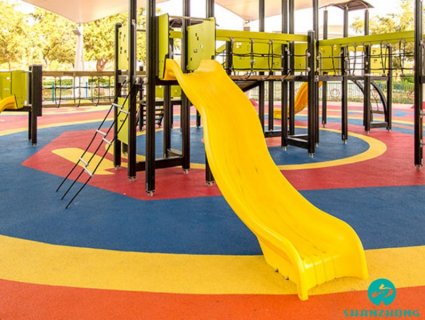 Revealing the Colored Floors of Children's Playgrounds: What Construction Materials Guard Every Step of Children's Joy